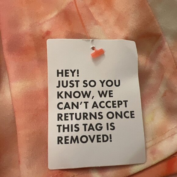 Asos Design NEW Corset Detail Drop Waist Midi Dress Pink Orange Tie Dye US 14 - Picture 6 of 10